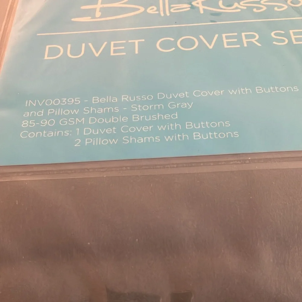 Storm Gray Duvet Cover Set